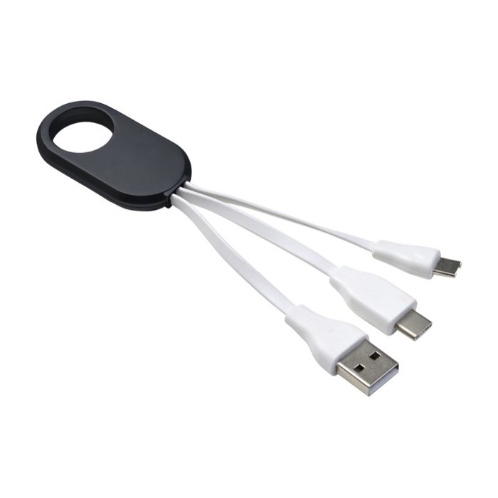 Set de cables de carga para personalizar con cables cortos de 5.5cm color negro segunda vista Set de cables de carga para personalizar con cables cortos de 5.5cm color negro segunda vista