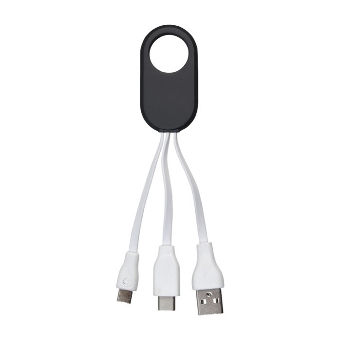 Set de cables de carga para personalizar con cables cortos de 5.5cm color negro tercera vista Set de cables de carga para personalizar con cables cortos de 5.5cm color negro tercera vista