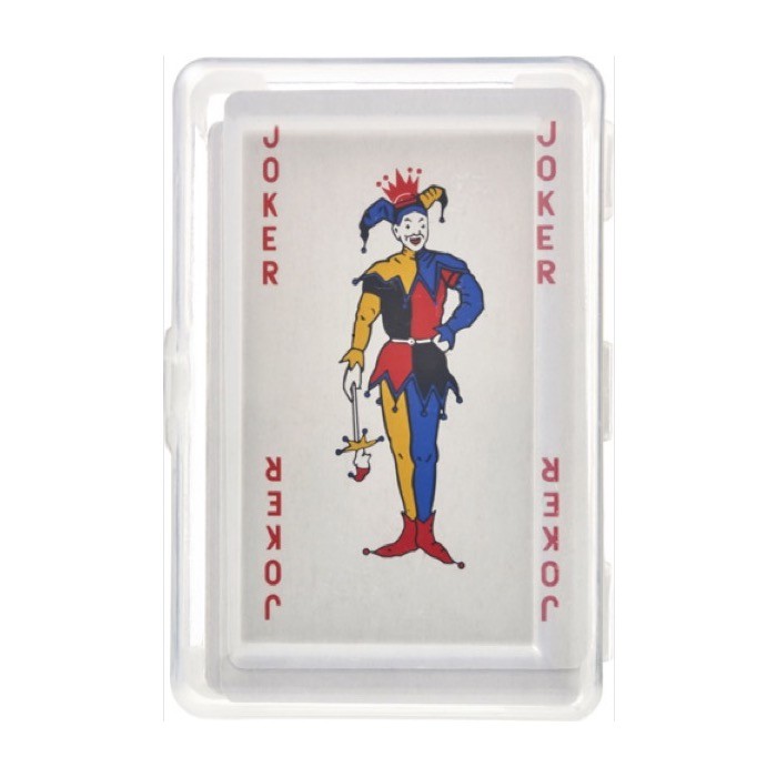 Baraja francesa clásica de 54 cartas color transparente sexta vista Baraja francesa clásica de 54 cartas color transparente sexta vista