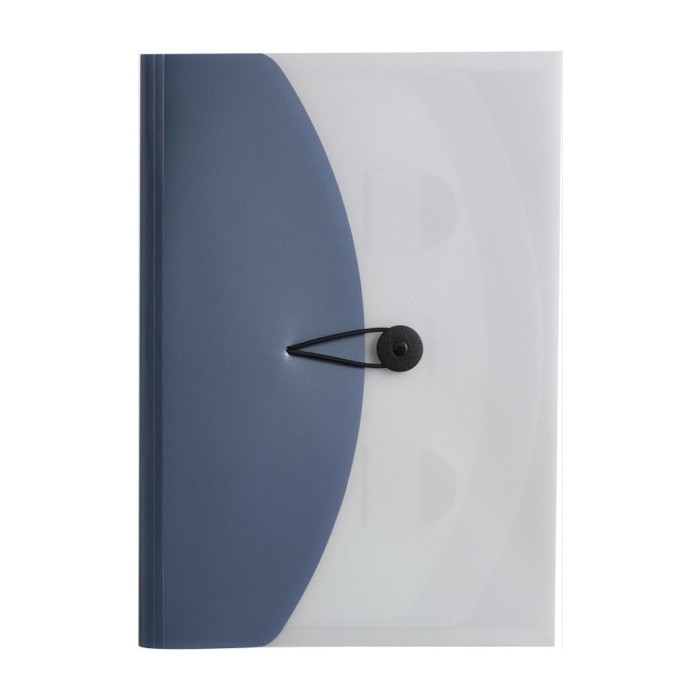 Carpeta de polipropileno con 4 divisiones internas tamaño A4 color azul claro primera vista