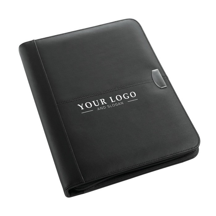 Portafolio con 30 hojas a rayas y compartimientos organizativos tercera vista Portafolio con 30 hojas a rayas y compartimientos organizativos tercera vista