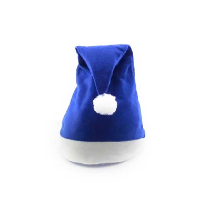 Gorro de Papá Noel de colores color azul quinta vista