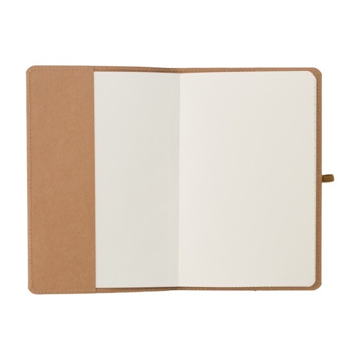 Cuaderno de papel kraft lavado A5 hojas a rayas color marrón quinta vista Cuaderno de papel kraft lavado A5 hojas a rayas color marrón quinta vista