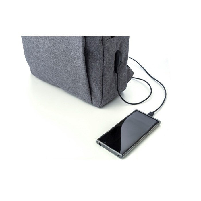 Mochila ejecutiva de poliéster para portátil con USB 15'' Activewear sexta vista Mochila ejecutiva de poliéster para portátil con USB 15'' Activewear sexta vista