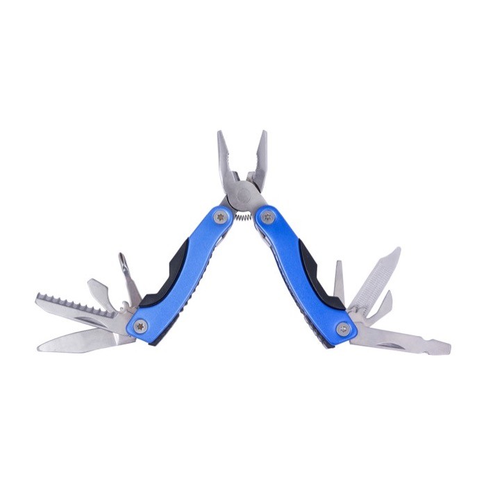 Alicates multifunción de acero inoxidable con 8 funciones color azul cuarta vista Alicates multifunción de acero inoxidable con 8 funciones color azul cuarta vista