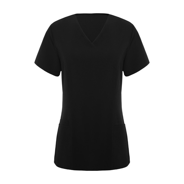 Casaca de poliéster y elastano de mujer en manga corta 170 g/m2 Roly Ferox color negro segunda vista