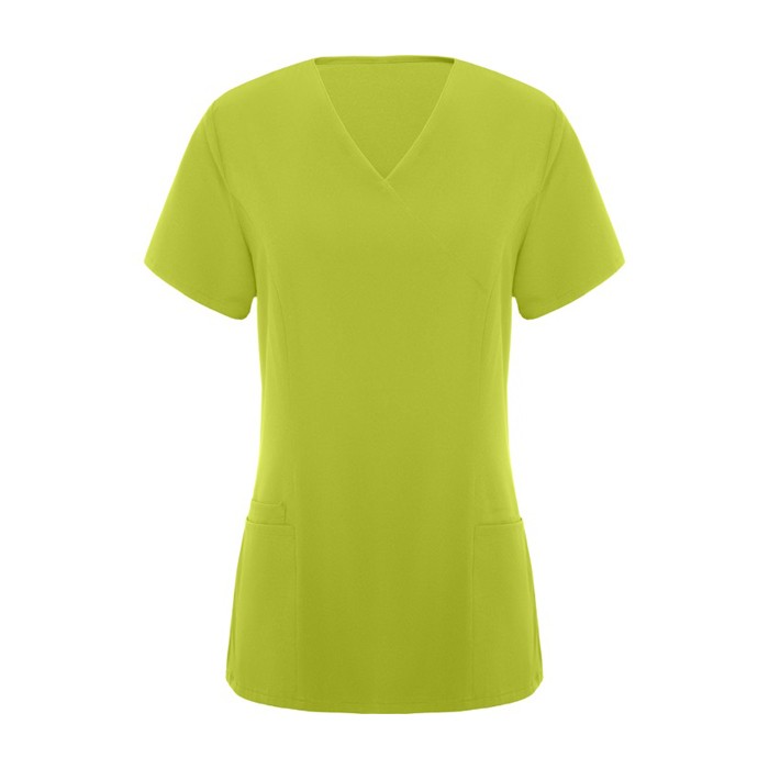 Casaca de poliéster y elastano de mujer en manga corta 170 g/m2 Roly Ferox color verde pistacho segunda vista