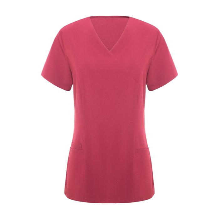 Casaca de poliéster y elastano de mujer en manga corta 170 g/m2 Roly Ferox color rosa segunda vista