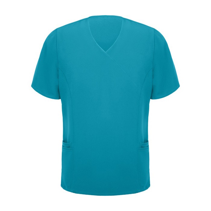 Casaca de poliéster y elastano de manga corta 170 g/m2 Roly Ferox color azul bondi segunda vista