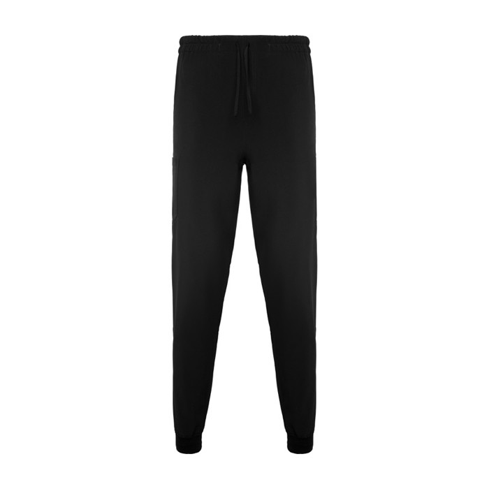Pantalón sanitario unisex con corte de pierna recto 170 g/m2 Roly Fiber color negro segunda vista