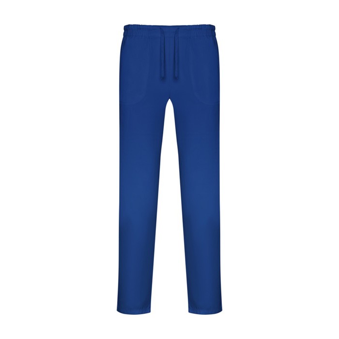 Pantalón sanitario largo unisex con corte recto 195 g/m2 Roly Care color azul real segunda vista