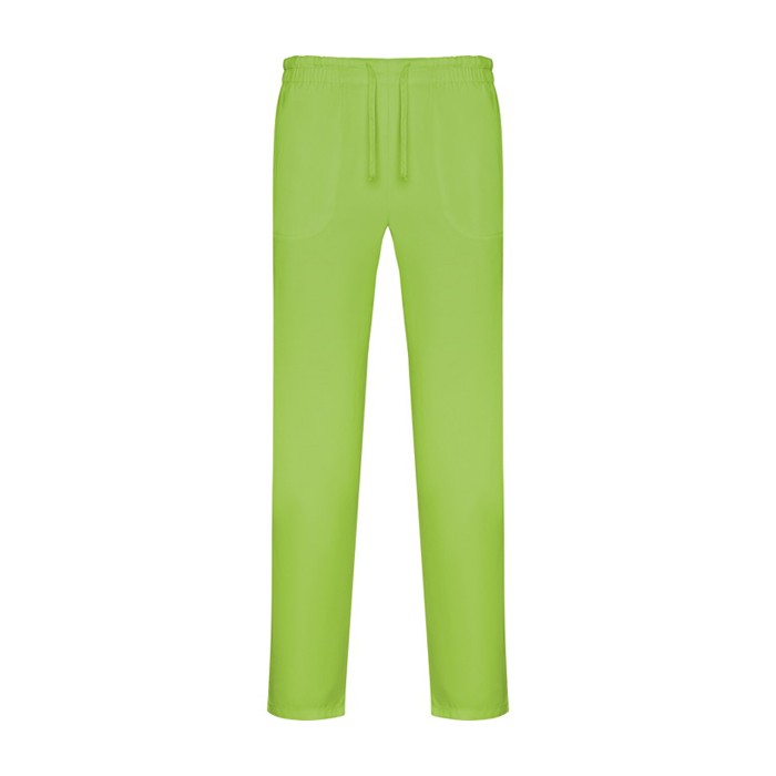 Pantalón sanitario largo unisex con corte recto 195 g/m2 Roly Care color verde pistacho segunda vista