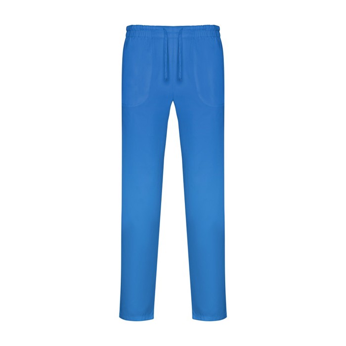 Pantalón sanitario largo unisex con corte recto 195 g/m2 Roly Care color azul bondi segunda vista