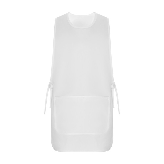 Casulla laboral unisex reversible con dos bolsillos 195 g/m2 Roly Arzak color blanco segunda vista