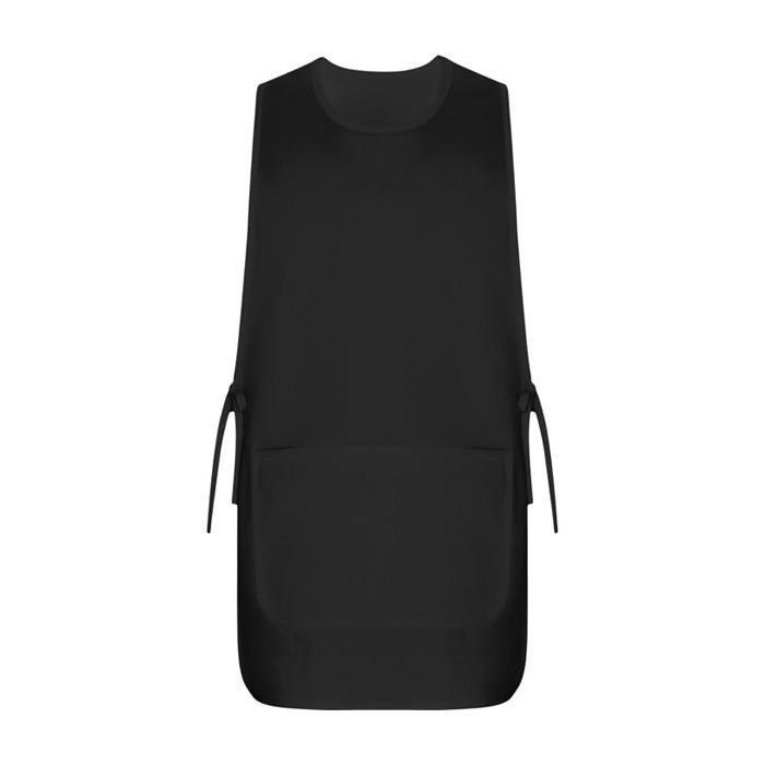 Casulla laboral unisex reversible con dos bolsillos 195 g/m2 Roly Arzak color negro segunda vista