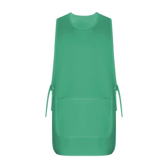 Casulla laboral unisex reversible con dos bolsillos 195 g/m2 Roly Arzak color verde esmeralda segunda vista