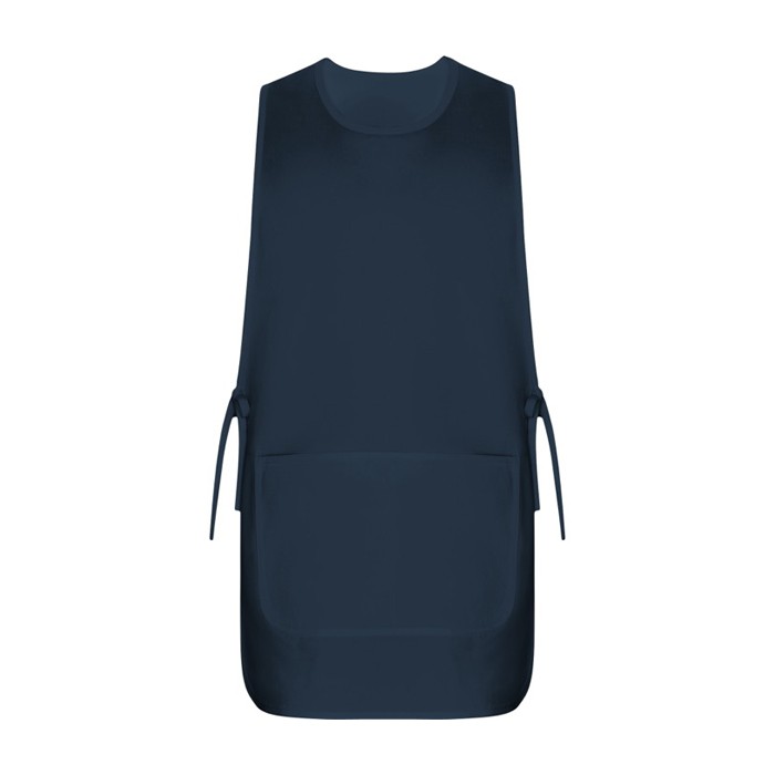 Casulla laboral unisex reversible con dos bolsillos 195 g/m2 Roly Arzak color azul marino segunda vista