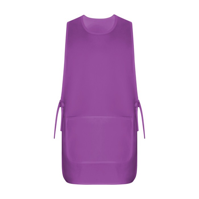 Casulla laboral unisex reversible con dos bolsillos 195 g/m2 Roly Arzak color violeta segunda vista