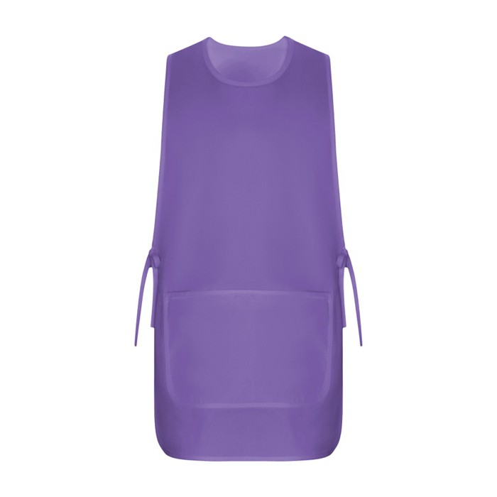 Casulla laboral unisex reversible con dos bolsillos 195 g/m2 Roly Arzak color lila segunda vista