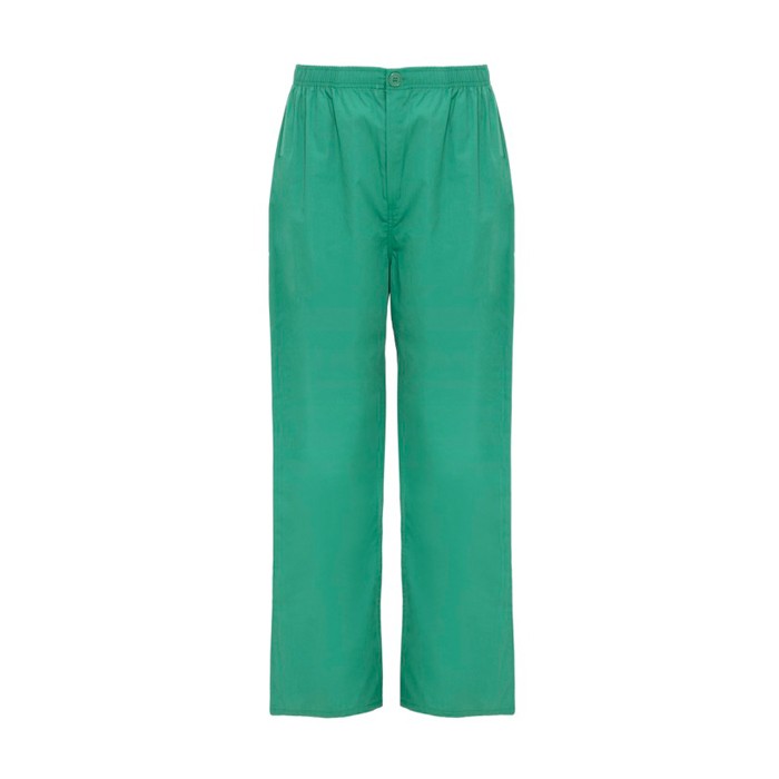 Pantalón sanitario unisex con corte recto 160 g/m2 Roly Vademecum color verde esmeralda segunda vista