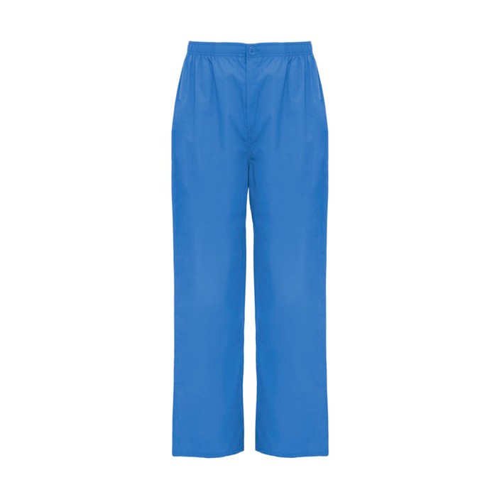 Pantalón sanitario unisex con corte recto 160 g/m2 Roly Vademecum color azul bondi segunda vista