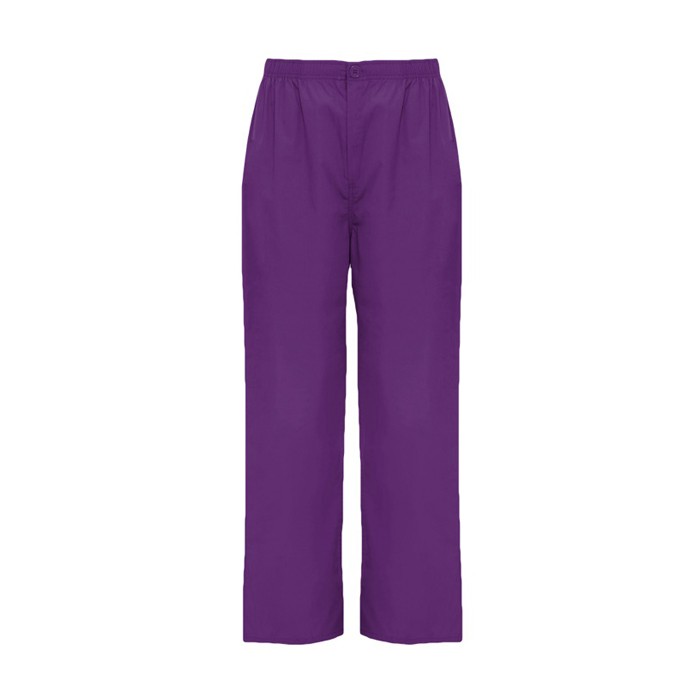 Pantalón sanitario unisex con corte recto 160 g/m2 Roly Vademecum color lila segunda vista