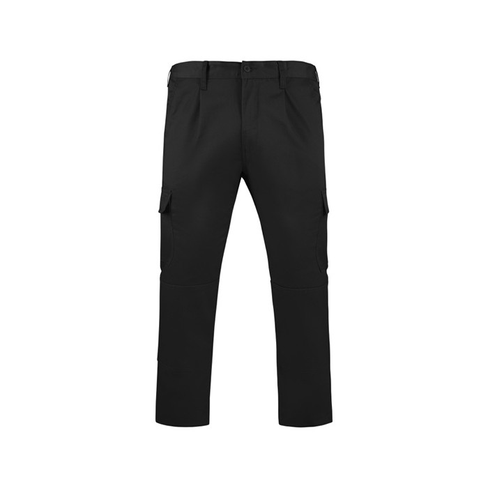 Pantalón laboral de poliéster y algodón 240 g/m2 Roly Daily color negro segunda vista