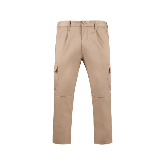Pantalón laboral de poliéster y algodón 240 g/m2 Roly Daily color camel segunda vista