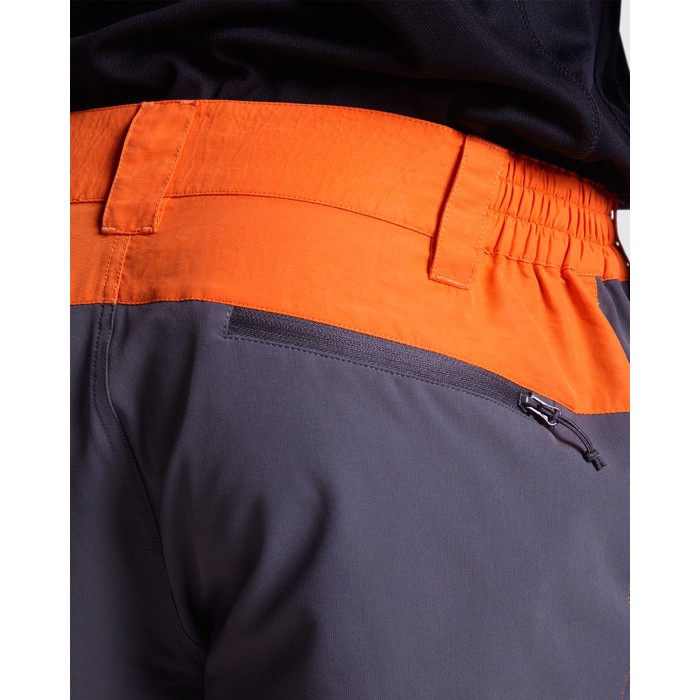 Pantalón unisex trekking con trabillas para cinturón 130 g/m2 Roly Direct Bonati color naranja vista detalle 2 Pantalón unisex trekking con trabillas para cinturón 130 g/m2 Roly Direct Bonati color naranja vista detalle 2