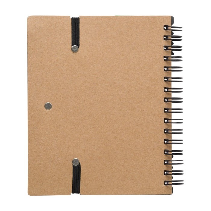 Libreta con varias notas adhesivas, regla y bolígrafo A6 hojas a rayas color negro segunda vista Libreta con varias notas adhesivas, regla y bolígrafo A6 hojas a rayas color negro segunda vista