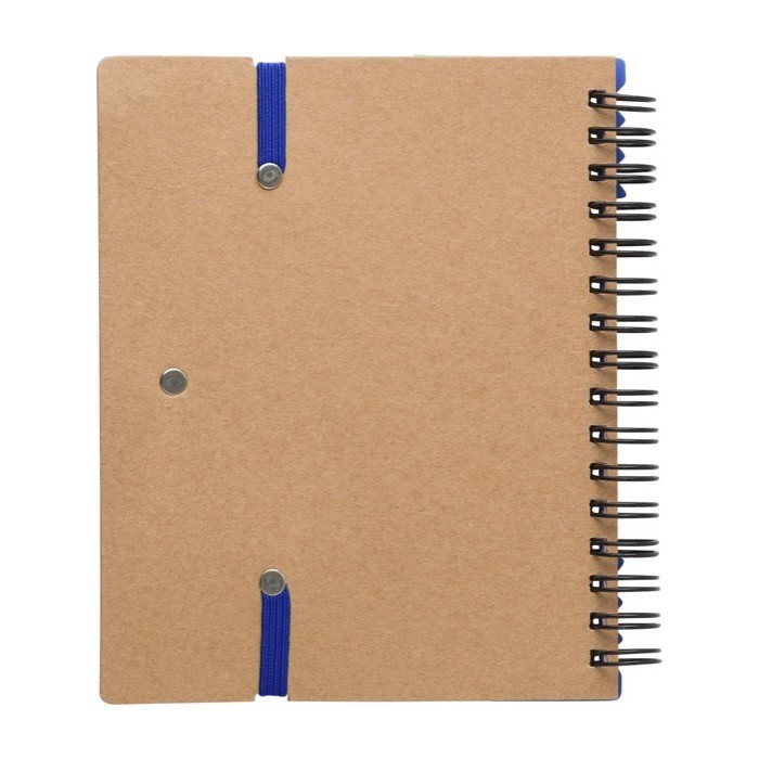 Libreta con varias notas adhesivas, regla y bolígrafo A6 hojas a rayas color azul primera vista Libreta con varias notas adhesivas, regla y bolígrafo A6 hojas a rayas color azul primera vista