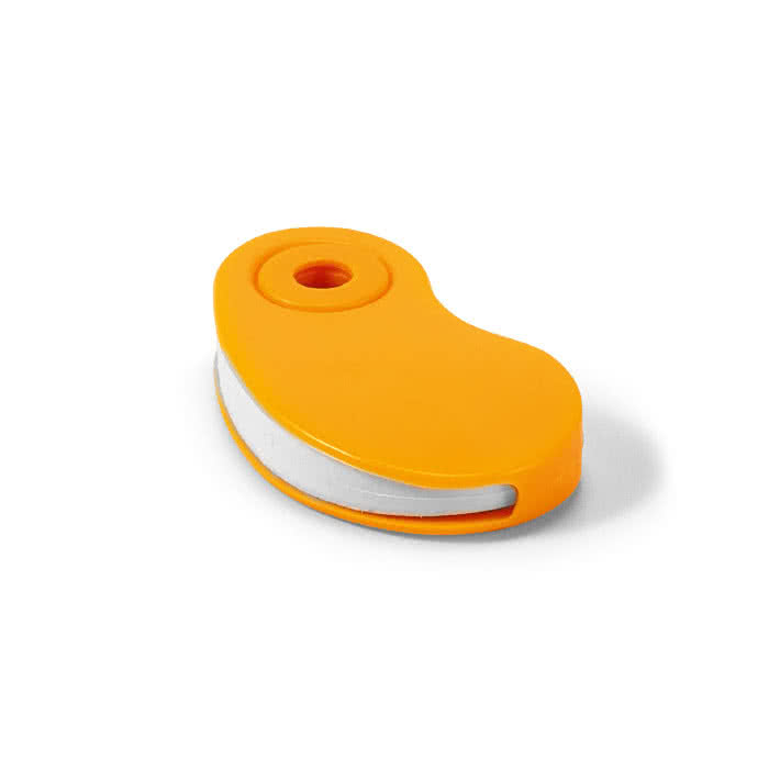 Goma de borrar publicitaria con funda color naranja Goma de borrar publicitaria con funda color naranja