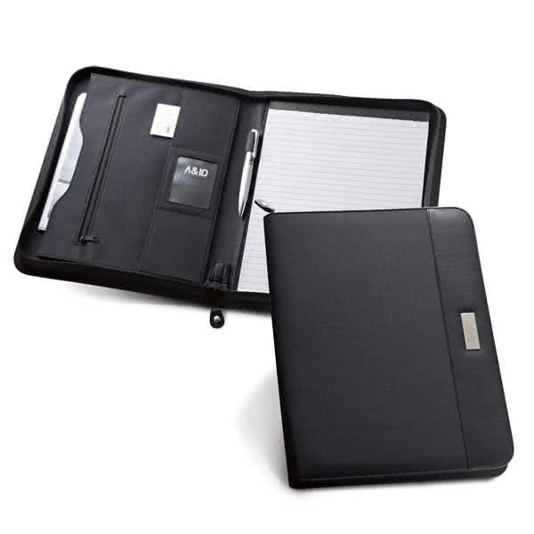 Elegante bloc de notas para comerciales color negro vista productos Elegante bloc de notas para comerciales color negro vista productos
