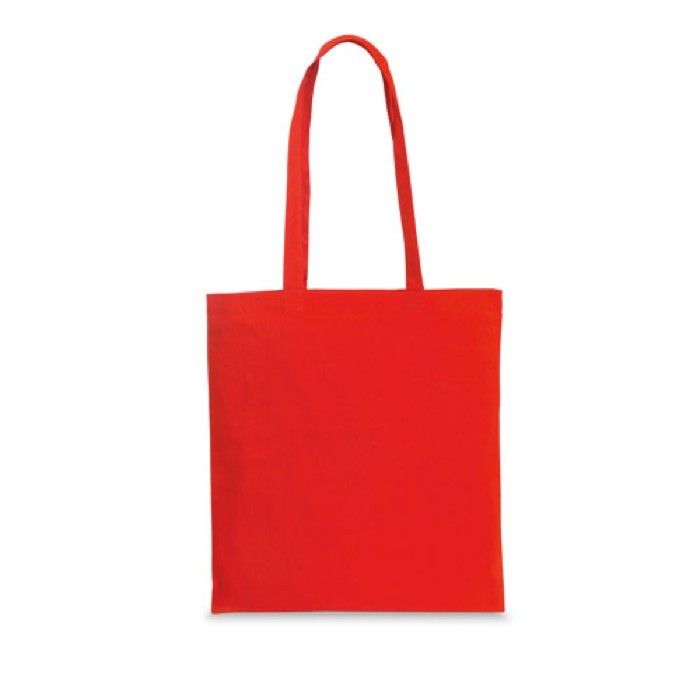 Bolsas de algodón personalizadas de color 140 g/m2 EcoColor Plus color rojo