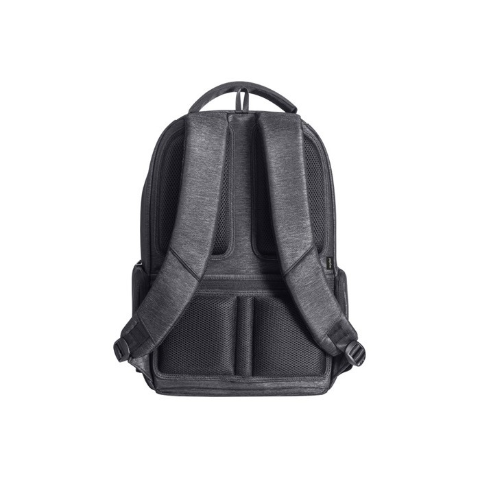 Mochila impermeable de nailon reciclado y RPET 210D para PC 17'' color gris oscuro segunda vista