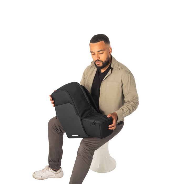 Mochila resistente al agua con bolsa térmica para portátil 17,3'' color negro octava vista