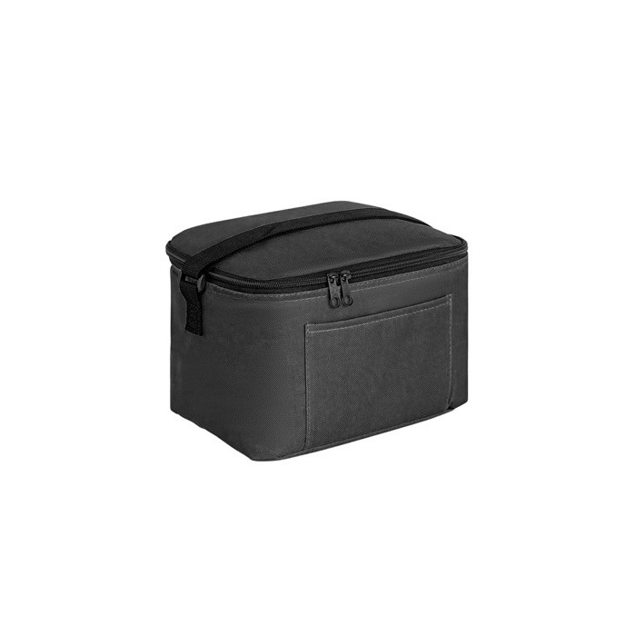 Bolsa térmica de poliéster reciclado con correa ajustable 7L color negro Bolsa térmica de poliéster reciclado con correa ajustable 7L color negro
