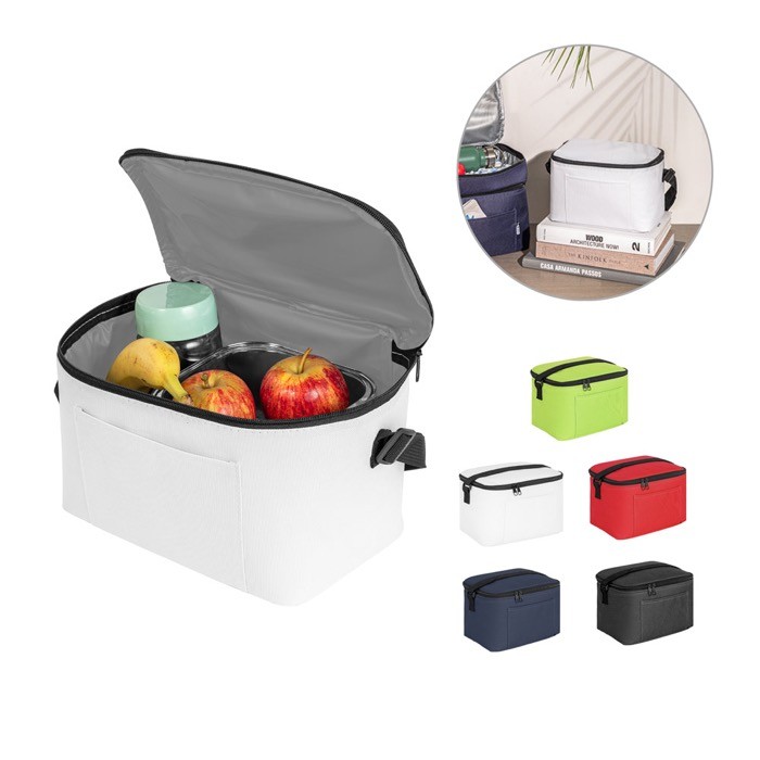 Bolsa térmica de poliéster reciclado con correa ajustable 7L varios colores Bolsa térmica de poliéster reciclado con correa ajustable 7L varios colores