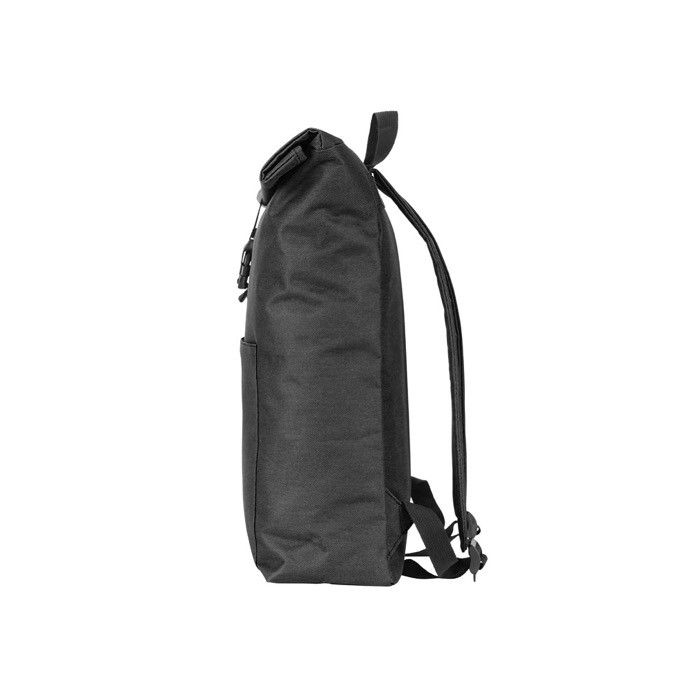 Mochila multiusos con cierre enrollable para portátil 17,3” color negro tercera vista Mochila multiusos con cierre enrollable para portátil 17,3” color negro tercera vista