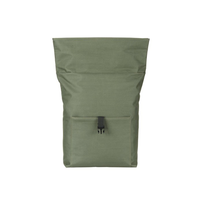 Mochila multiusos con cierre enrollable para portátil 17,3” color verde oscuro cuarta vista Mochila multiusos con cierre enrollable para portátil 17,3” color verde oscuro cuarta vista