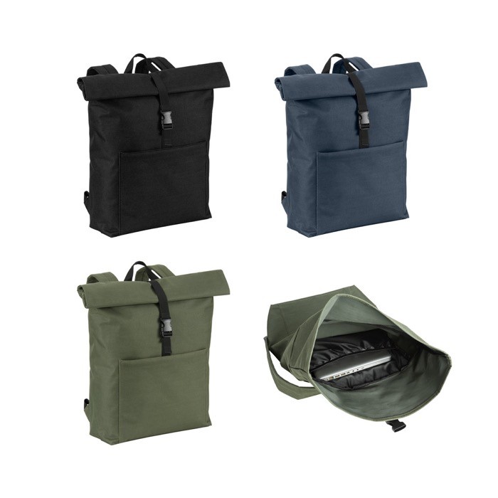 Mochila multiusos con cierre enrollable para portátil 17,3” varios colores Mochila multiusos con cierre enrollable para portátil 17,3” varios colores