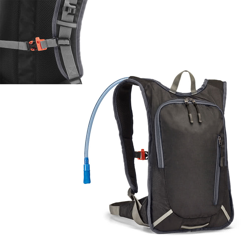 Mochilas deporte con boquilla para bebida color gris vista colores Mochilas deporte con boquilla para bebida color gris vista colores