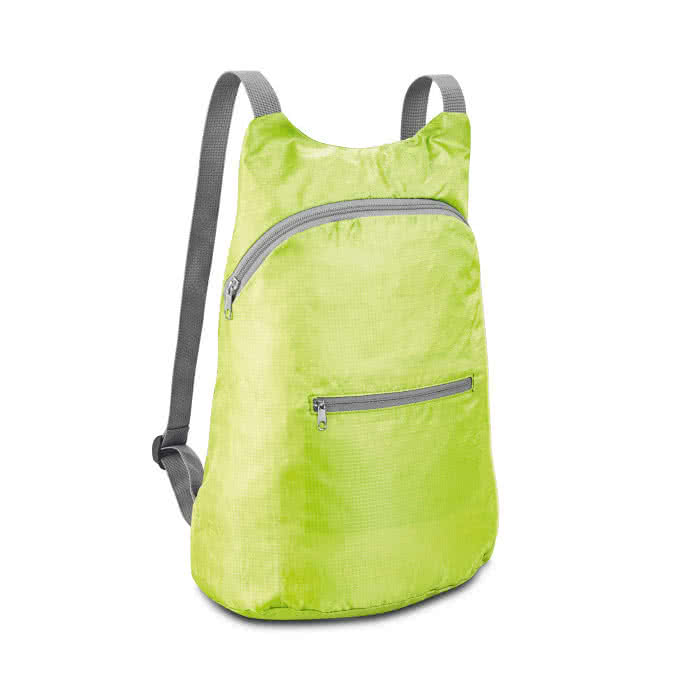 Mochilas plegables personalizadas color verde claro