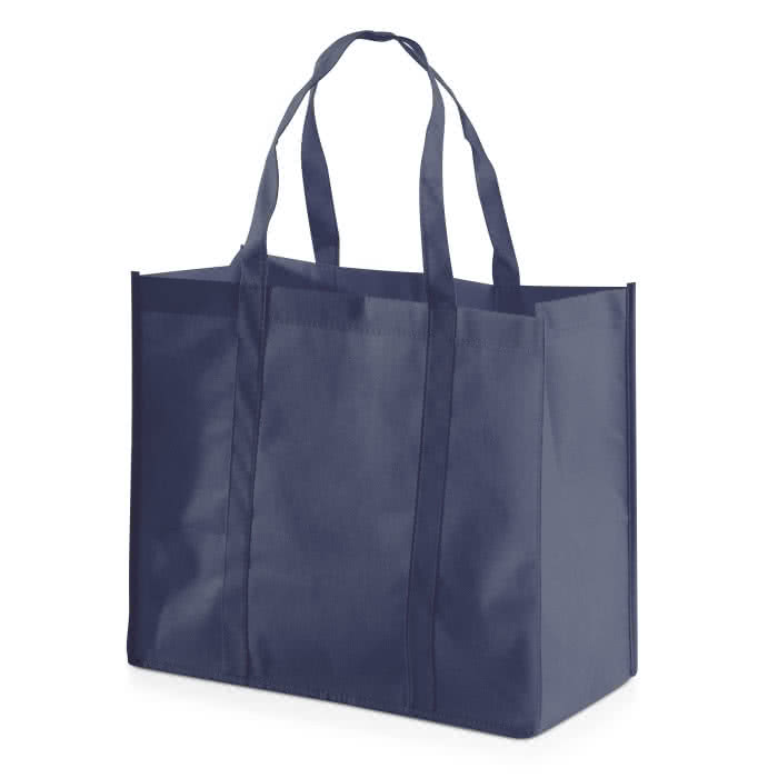 Bolsa grande de la compra personalizada color azul