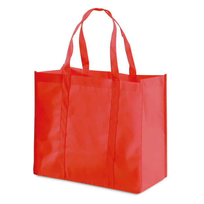 Bolsa grande de la compra personalizada color rojo