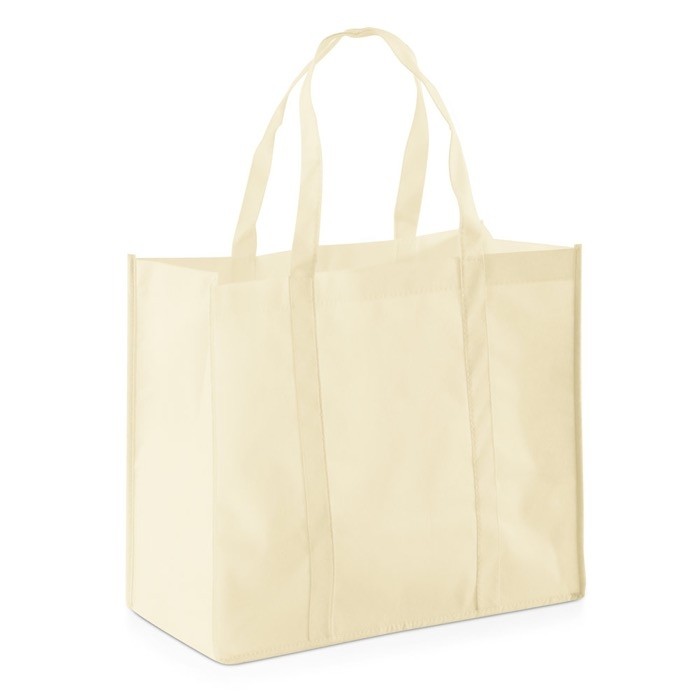 Bolsa grande de la compra personalizada color beige
