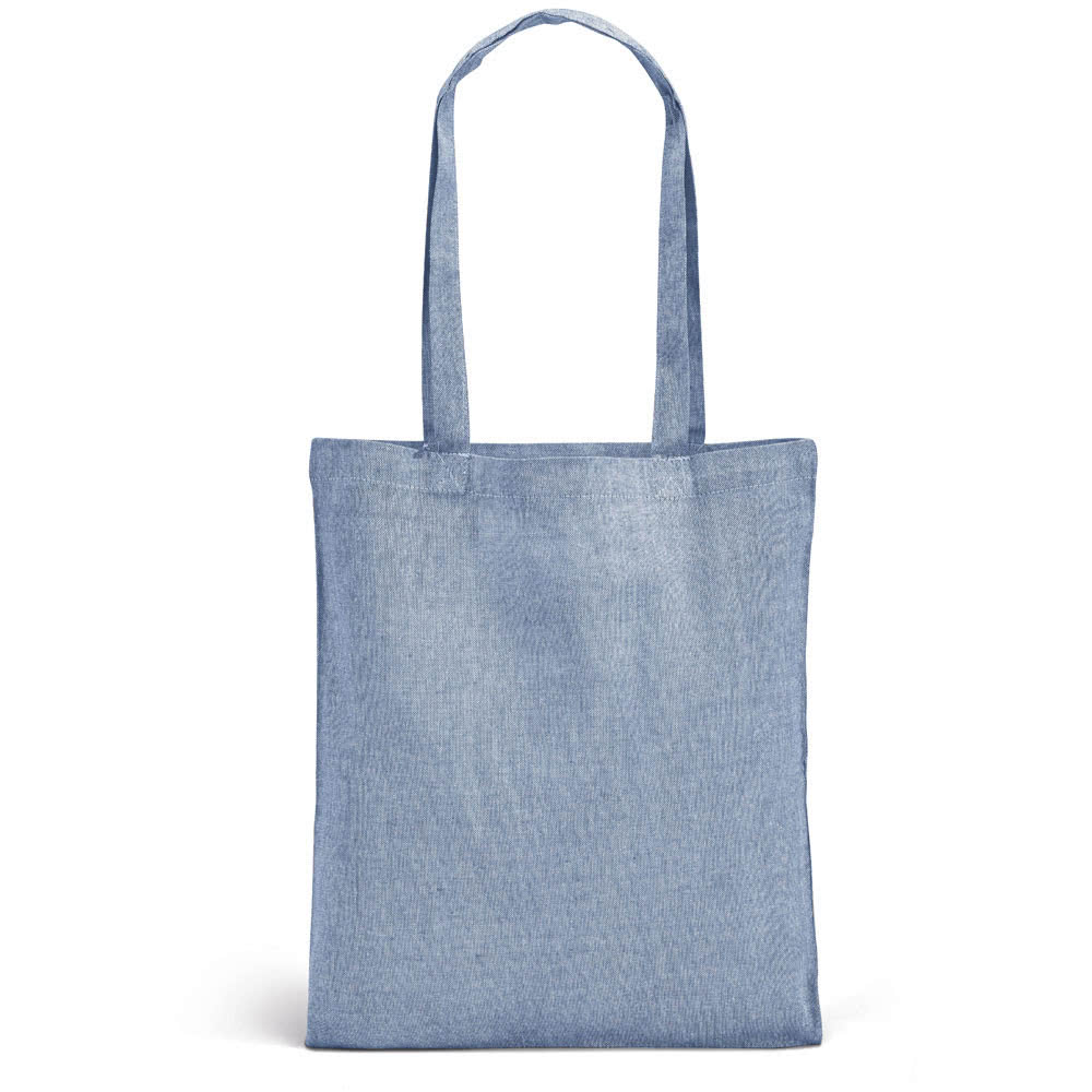 Bolsa reciclada publicitaria azul Bolsa reciclada publicitaria azul
