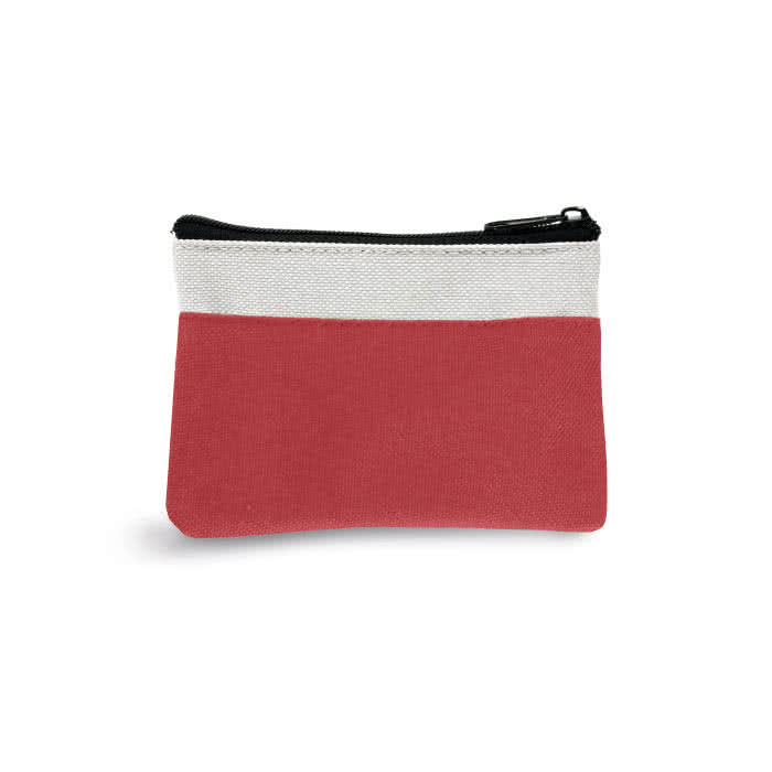 Monedero clásico para regalar a clientes color rojo