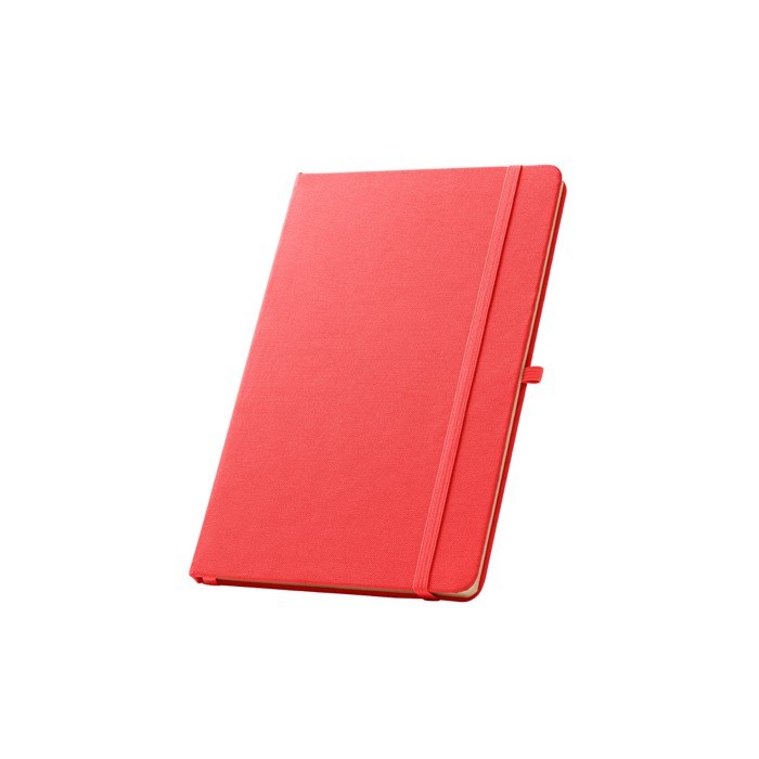 Libreta de 100% RPET y esquinas redondeadas A5 hojas a rayas color rojo Libreta de 100% RPET y esquinas redondeadas A5 hojas a rayas color rojo