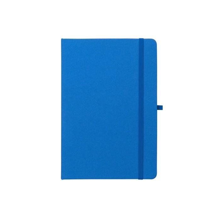 Libreta de 100% RPET y esquinas redondeadas A5 hojas a rayas color azul real primera vista Libreta de 100% RPET y esquinas redondeadas A5 hojas a rayas color azul real primera vista